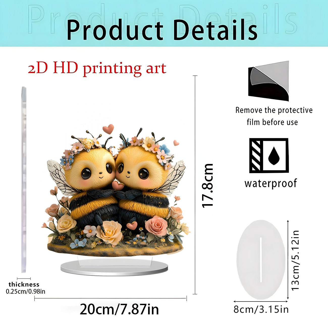 Cross-Border New Christmas Igloo Santa Claus Reindeer 2D Acrylic Flat Home Desktop Decoration