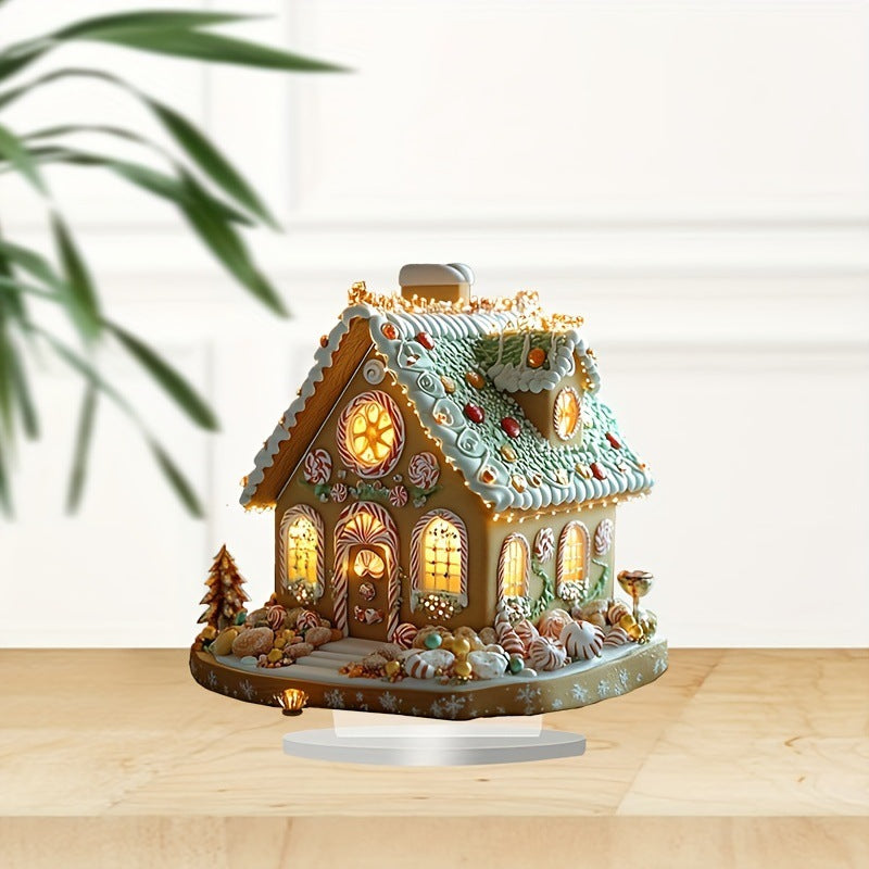 Cross-border Bohemian Style Multi-functional British Decorations Office Cafe Desktop Gingerbread House