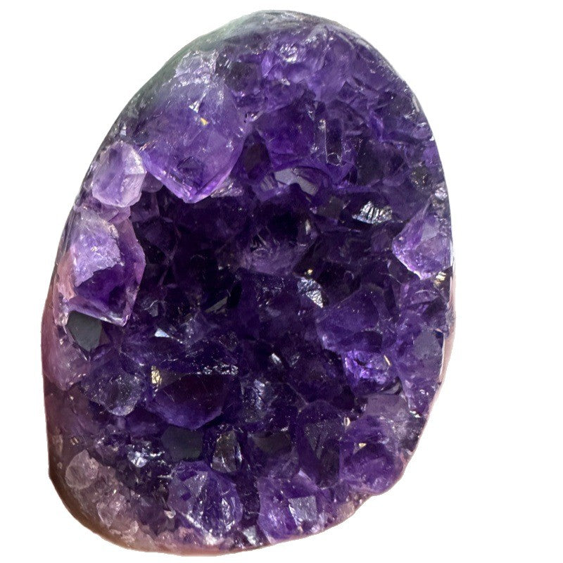 Natural Amethyst Cluster Amethyst Town Amethyst Cave Cornucopia Money Bag Home Amethyst Raw Stone Mineral Standard Ornaments
