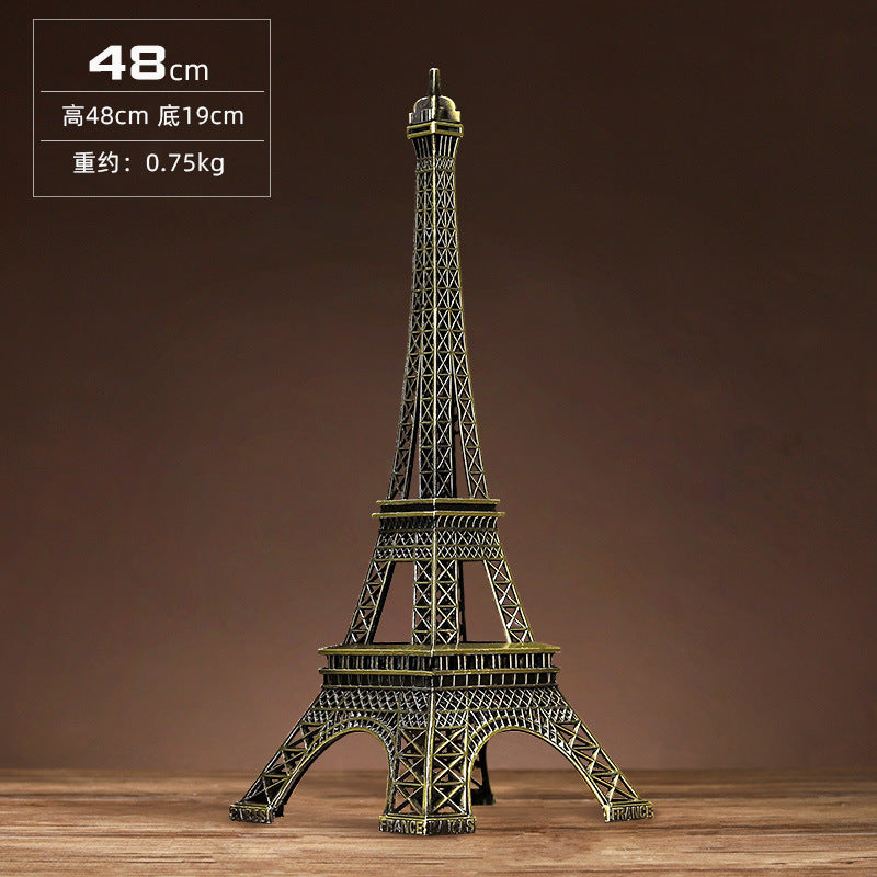 Landmark Building Model Ornaments, High-End Cross-Border Metal Crafts, Living Room Office Desktop Iron Art Decorations