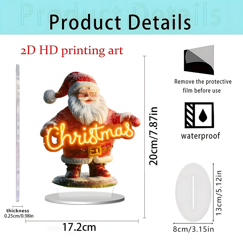 Cross-Border New Product Unicorn White Horse and Fairy 2D Acrylic Flat Stand Home Desktop Decoration Gift Ornaments
