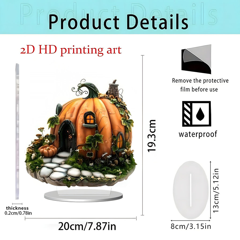 Cross-Border New Product Halloween Creative Funny Horror Doll 2D Acrylic Holiday Party Decoration Halloween Ornaments
