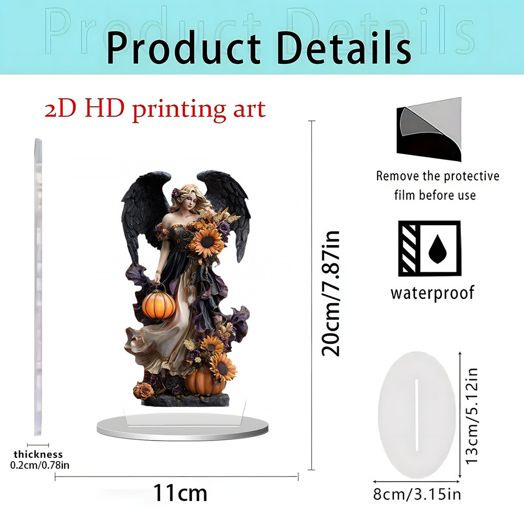 Cross-Border New Product Halloween Creative Funny Horror Doll 2D Acrylic Holiday Party Decoration Halloween Ornaments