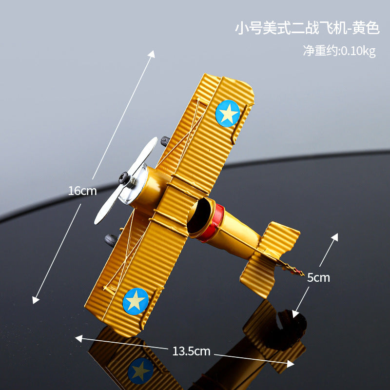 Cross-border Hot Selling Retro Style Iron Art Model Crafts Ornaments High-level Living Room Bedroom Desktop Decorations