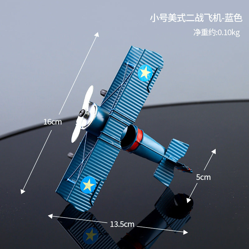 Cross-border Hot Selling Retro Style Iron Art Model Crafts Ornaments High-level Living Room Bedroom Desktop Decorations