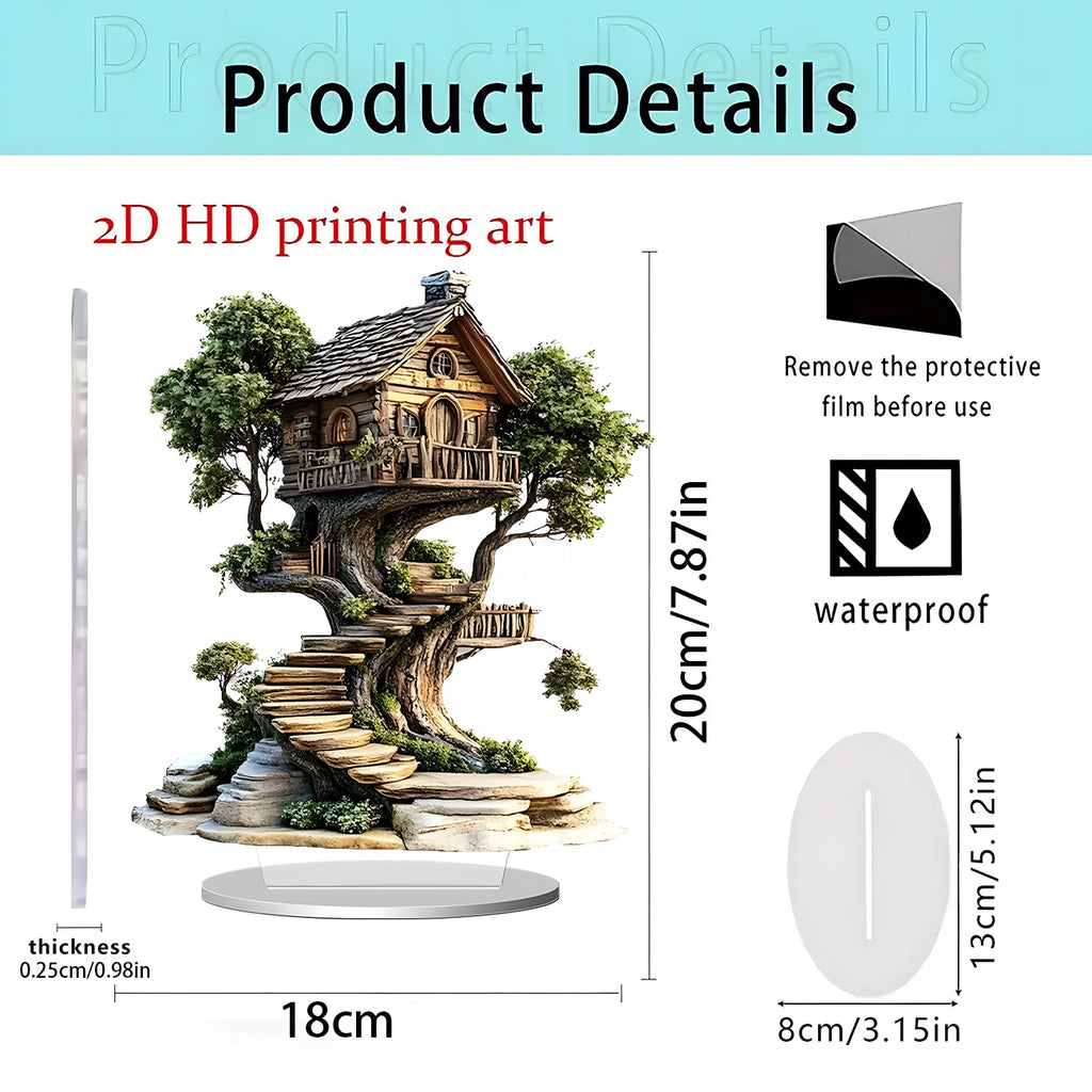 Cross-Border New Product Cupid Angel Decorative Stand 2D Acrylic Ornaments Home Desktop Entrance Accessories Gifts