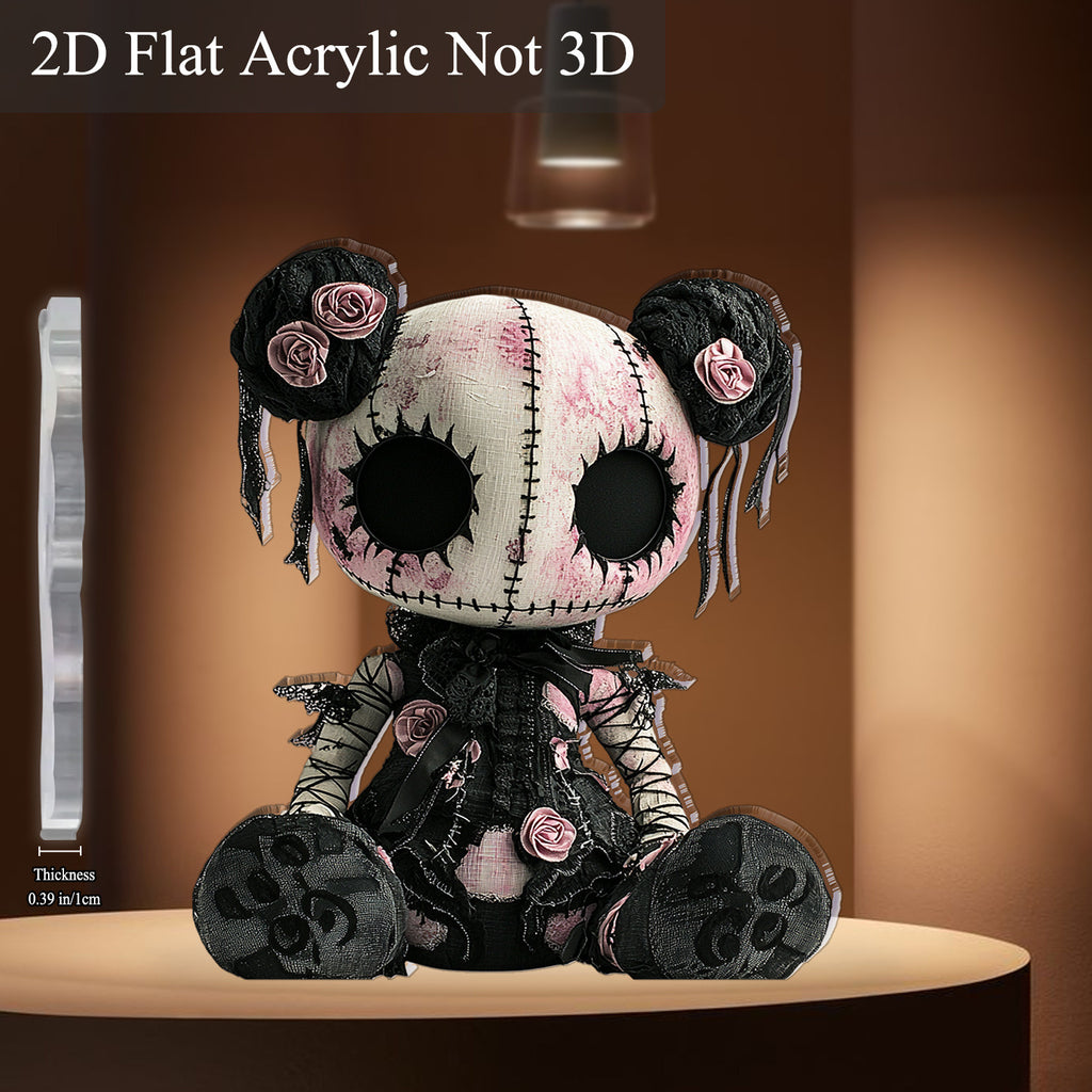 Cross-Border New Product Halloween Creative Funny Horror Doll 2D Acrylic Holiday Party Decoration Halloween Ornaments