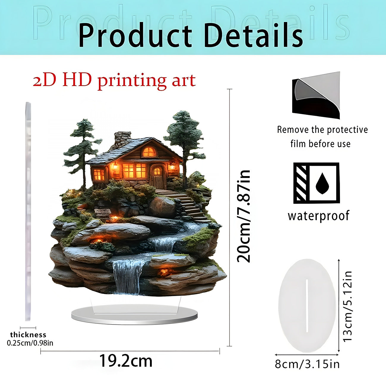 Cross-Border New Product Cupid Angel Decorative Stand 2D Acrylic Ornaments Home Desktop Entrance Accessories Gifts