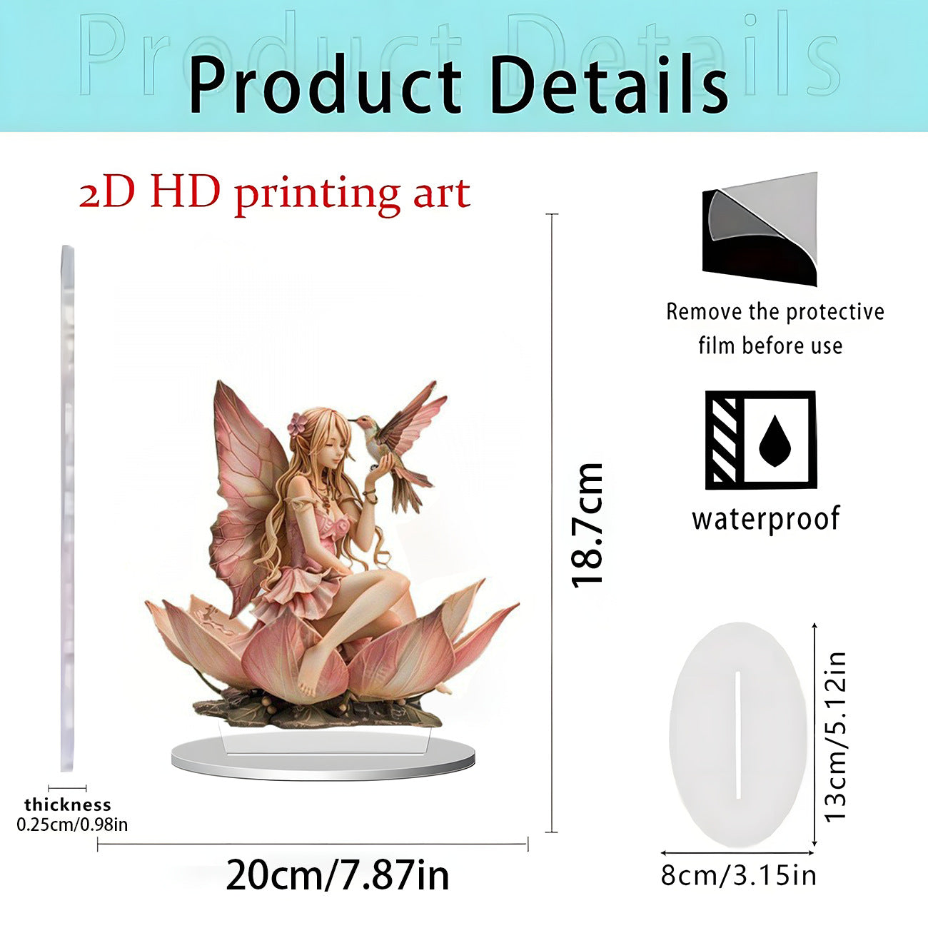Cross-Border New Product Christmas Creative Acrylic Flat Christmas Party Home Desktop Decoration Crafts