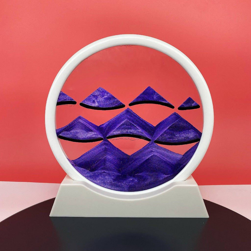 Source Factory Cross-border Explosions Creative 3D quicksand Painting Ornaments Small Hill Crafts Home Decompression Gift Round