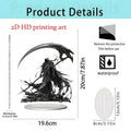 Cross-Border New Product Halloween Creative Funny Horror Doll 2D Acrylic Holiday Party Decoration Halloween Ornaments